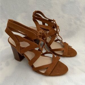 Charlotte Russe Tan Strappy Heels